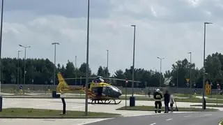 Śmigłowiec LPR lądował w pobliżu aquaparku Suntago