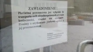 Winda tylko dla niepełnosprawnych