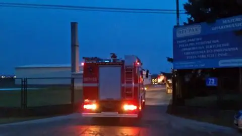 Pożar w drukarni na Szeligowskiej