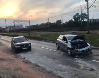 Zderzenie dwóch aut w Mińsku Mazowieckim 