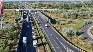 Wypadek na autostradzie A2