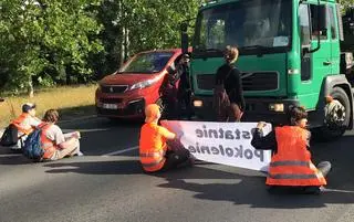 Protest Ostatniego Pokolenia na Ursynowie