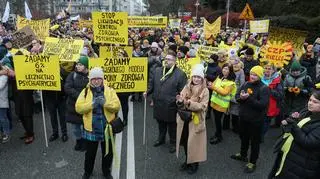 Yellow March in Warsaw