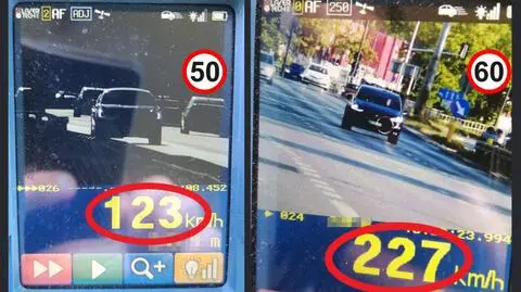 Jechał 227 kilometrów na godzinę w terenie zabudowanym