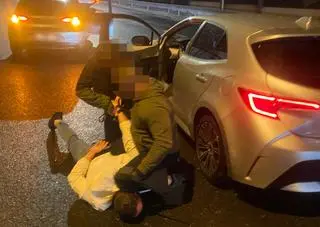 Akcja policji na trasie S8