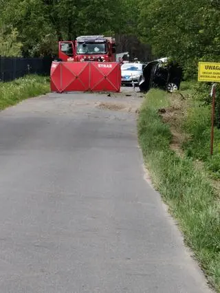 Wypadek w miejscowości Wólka Kobylańska 