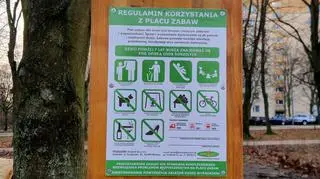 Naturalny plac zabaw w Parku Bródnowskim