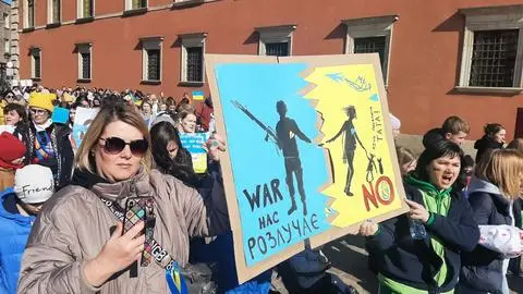 Protest ukraińskich kobiet przeciwko wojnie