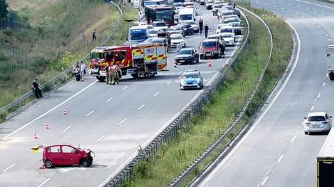 Zderzenie na trasie S17 koło Wiązowny