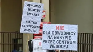 Protest przed siedzibą GDOŚ