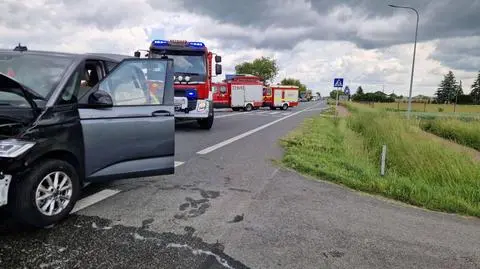 Zderzenie w miejscowości Guzów 