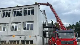 Pożar szkoły w Magnuszewie 