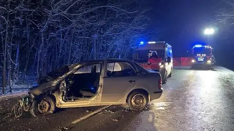 Poważny wypadek na krajowej "50". Lądowały śmigłowce