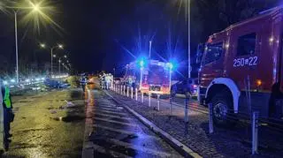 Dachowanie na Wisłostradzie