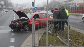 Kolizja na Wale Miedzeszyńskim