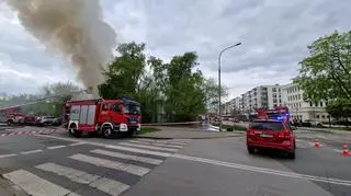 Pożar na Podskarbińskiej 