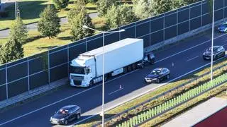 Wypadek na autostradzie A2