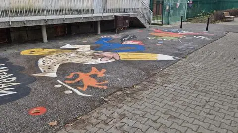 Stan malunku dwa tygodnie po namalowaniu