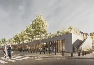 Naturalny beton, czarna stal, zielony dach. Umowa podpisana, można budować