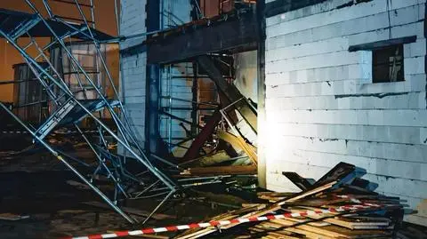 Wypadek na budowie w Radzyminie 