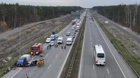 Utrudnienia na S2 po zderzeniu