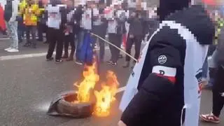 Protest rolników, policyjne nagrania