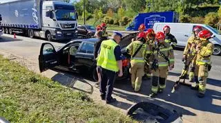 Zderzenie w alei Prymasa Tysiąclecia 