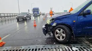 Kolizja na Południowej Obwodnicy Warszawy