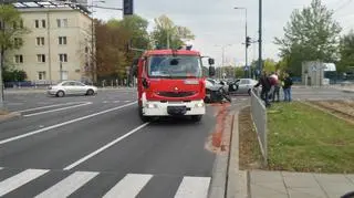 Czołowe zderzenie na al. Niepodległości