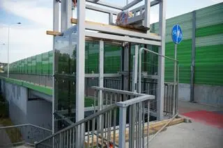 Przebudowa wind przy PKP Gocławek