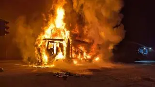 Pożar lawety na S7