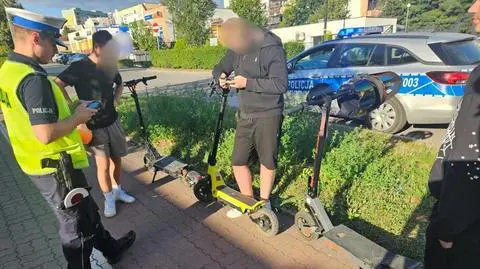 Policyjna akcja  "e-Hulajnoga, e-Rower – Lokalnie!" na Mazowszu
