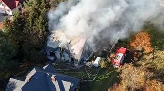 Pożar domu w Starej Wsi 