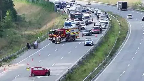Zderzenie na trasie S17 koło Wiązowny