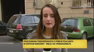 Poszukiwania podejrzanych o pobicie policjanta