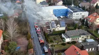 Pożar domu jednorodzinnego w Rembertowie