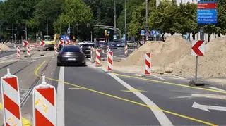 Remont torowiska na ulicy Marszałkowskiej