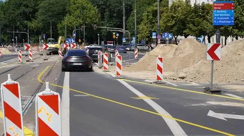 Remont torowiska na ulicy Marszałkowskiej