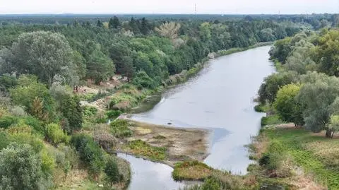 Służby prowadziły akcję w rejonie jeziora Łacha