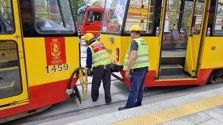 Ćwiczenia strażaków na pętli Stegny 