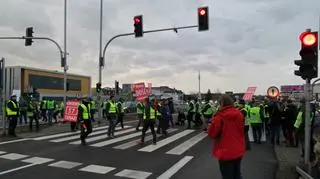 Protest w Łomiankach