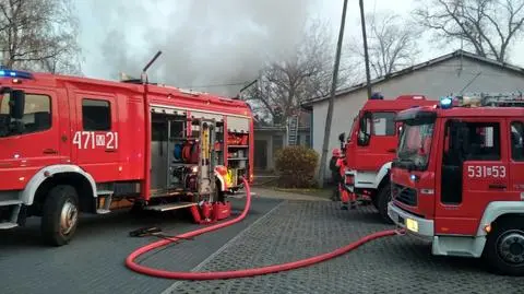 Pożar budynku Uniwersytetu Trzeciego Wieku w Legionowe