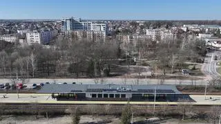 Dworzec kolejowy w Ząbkach po remoncie