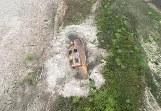 Niski stan Wisły. Motolotniarz zauważył tajemniczy obiekt