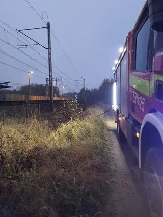 Wypadek na kolei w miejscowości Kątne 