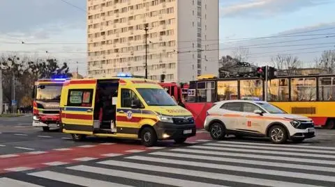 Pieszy potrącony przez tramwaj