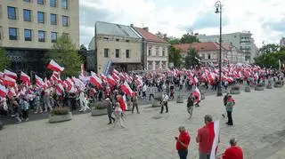 Manifestacja zwolenników Karola Nawrockiego