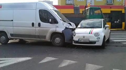 Grochowska: zderzenie dwóch fiatów