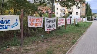 Protest mieszkańców Starej Miłosny