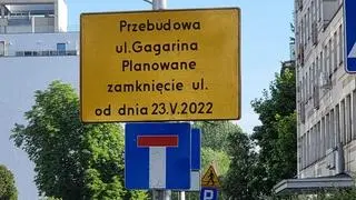 Zmiana organizacji ruchu na Gagarina